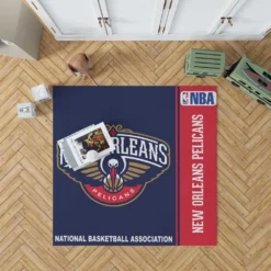 New Orleans Pelicans NBA Basketball Floor Rug