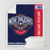 New Orleans Pelicans NBA Basketball Sherpa Fleece Blanket