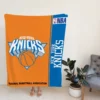 New York Knicks NBA Basketball Fleece Blanket