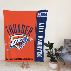 Oklahoma City Thunder NBA Basketball Fleece Blanket