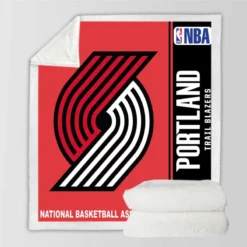 Portland Trail Blazers NBA Basketball Sherpa Fleece Blanket