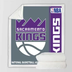 Sacramento Kings NBA Basketball Sherpa Fleece Blanket