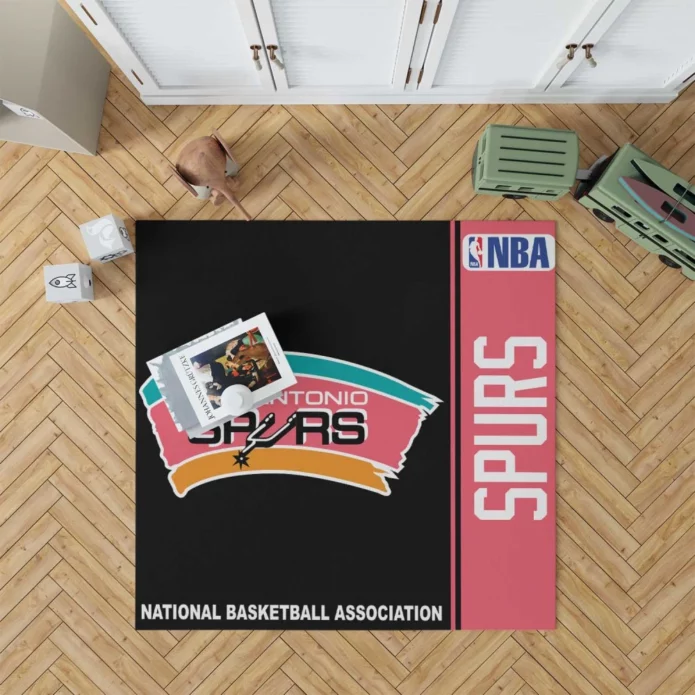 San Antonio Spurs NBA Basketball Floor Rug