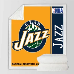 Utah Jazz NBA Basketball Sherpa Fleece Blanket