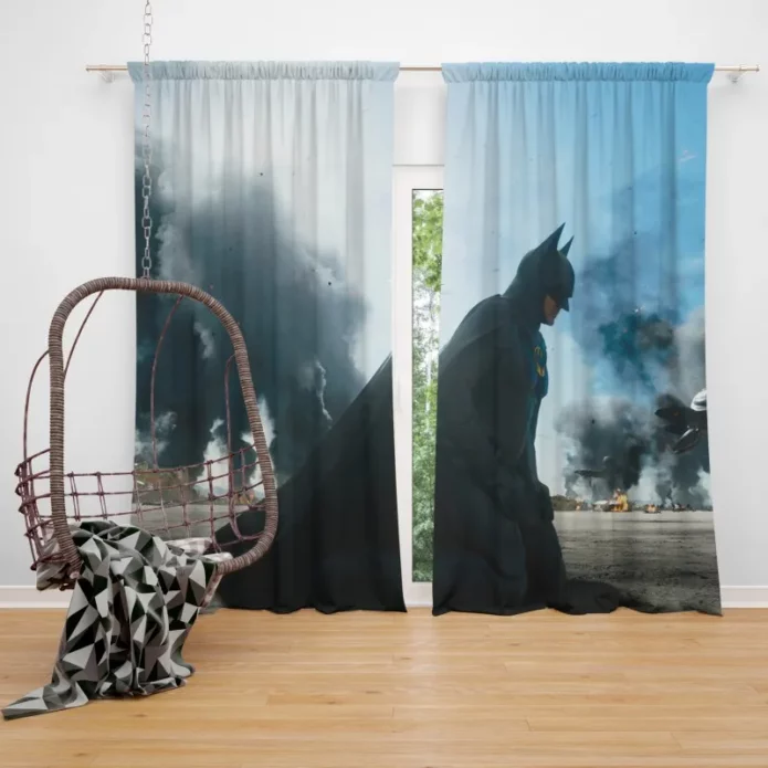 Batman Michael Keatons Flash DC Window Curtain