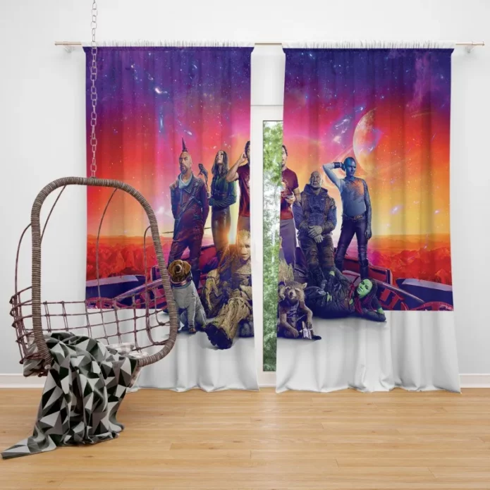 Guardians Of The Galaxy Cosmic Odyssey Window Curtain