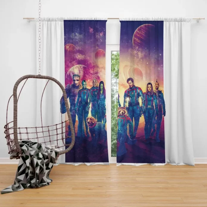 Guardians of the Galaxy Volume 3 Starfall Window Curtain