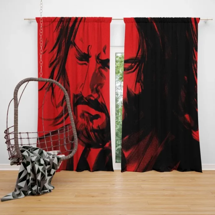 John Wick Chapter 4 Vengeance Unleashed Window Curtain