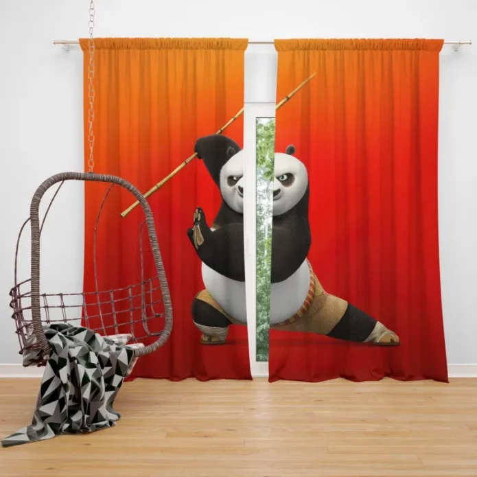 Kung Fu Panda 4 Rise Of Legends Window Curtain