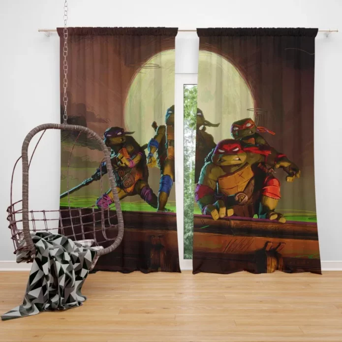 Mutant Mayhem Teenage Ninja Turtles Unite Window Curtain
