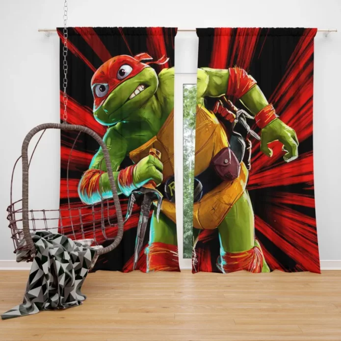 Raphael Teenage Mutant Ninja Turtles Hero Window Curtain