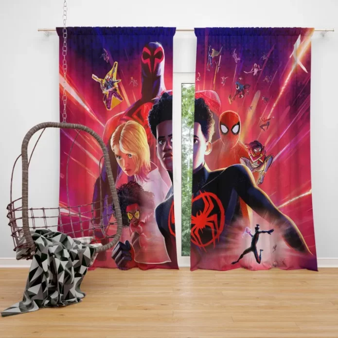 SpiderMan Multiverse Odyssey Window Curtain