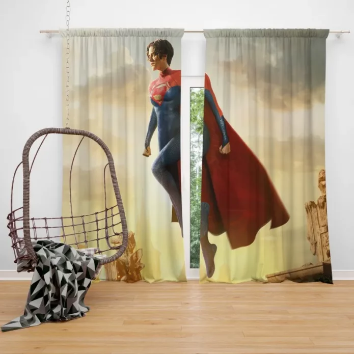 Supergirl in The Flash Crossover Spectacle Window Curtain