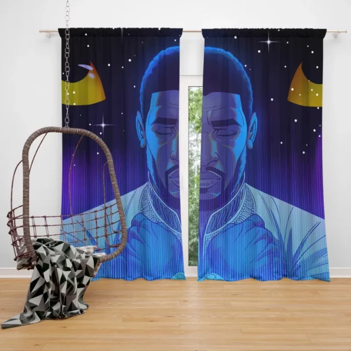 The Black Panther Wakanda Forevers Legacy Window Curtain