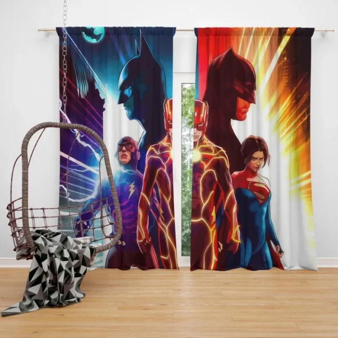 The Flash Movie Speed Force Unleashed Window Curtain