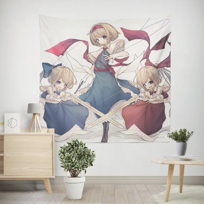 Alice Margatroid Fanart Touhou Anime Wall Tapestry