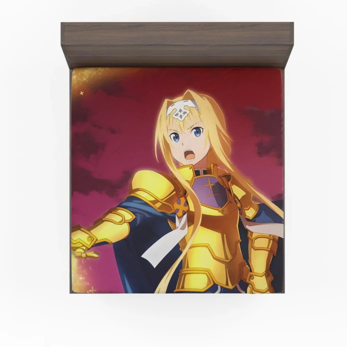 Alice Zuberg Sword Art Online Heroine Anime Fitted Sheet