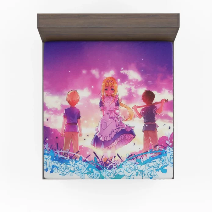 Alicization Heroes Kirito and Alice Anime Fitted Sheet