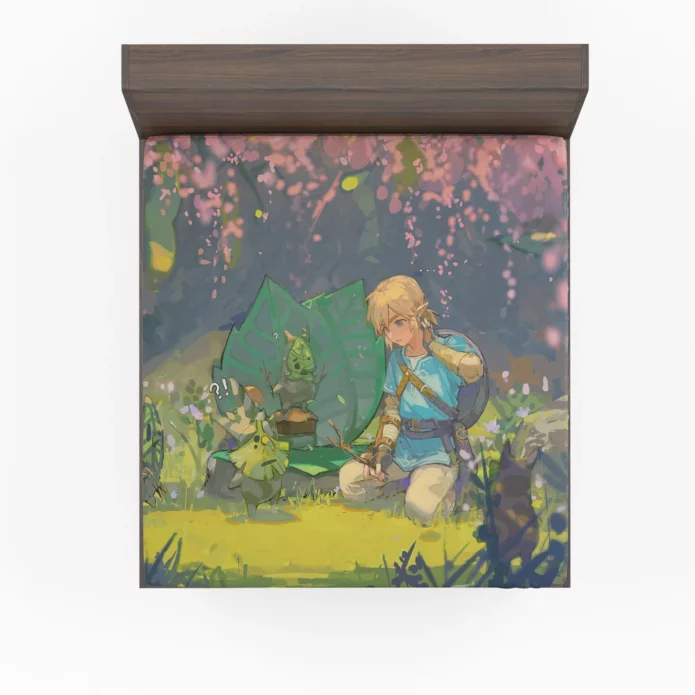 Anime Breath of the Wild Link Odyssey Fitted Sheet