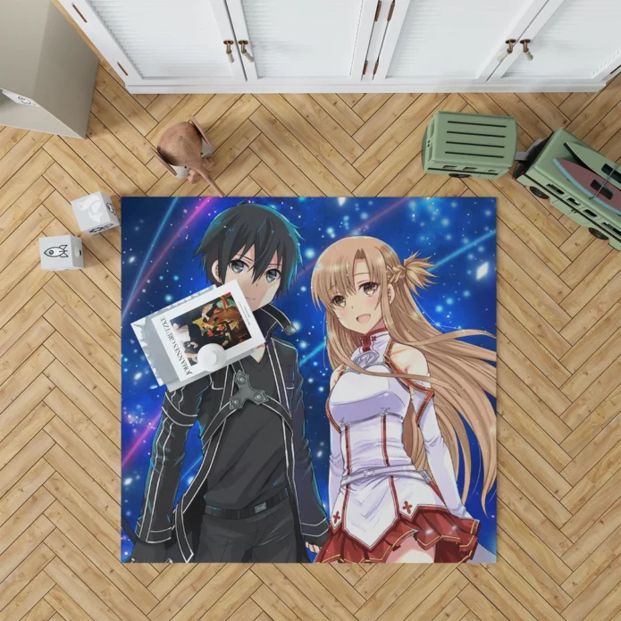 Asuna and Kirito Sword Art Destiny Anime Rug