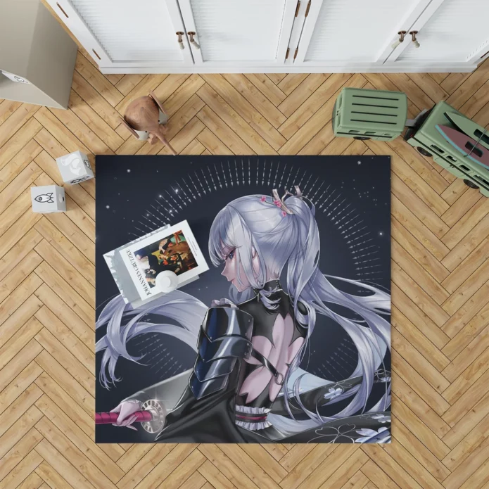 Ayaka Genshin Ice-Clad Shogun Anime Rug