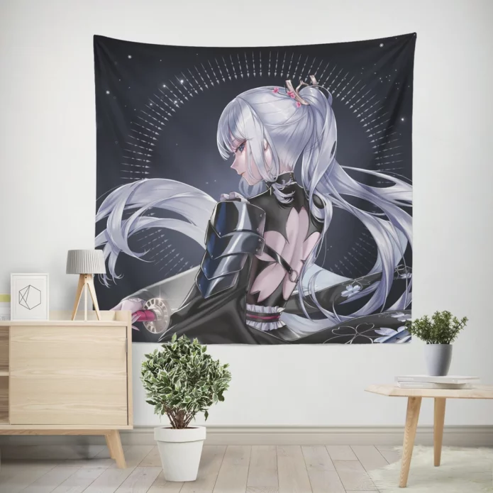 Ayaka Genshin Ice-Clad Shogun Anime Wall Tapestry