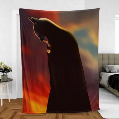 Batman Begins Homage For the Flash Fleece Blanket