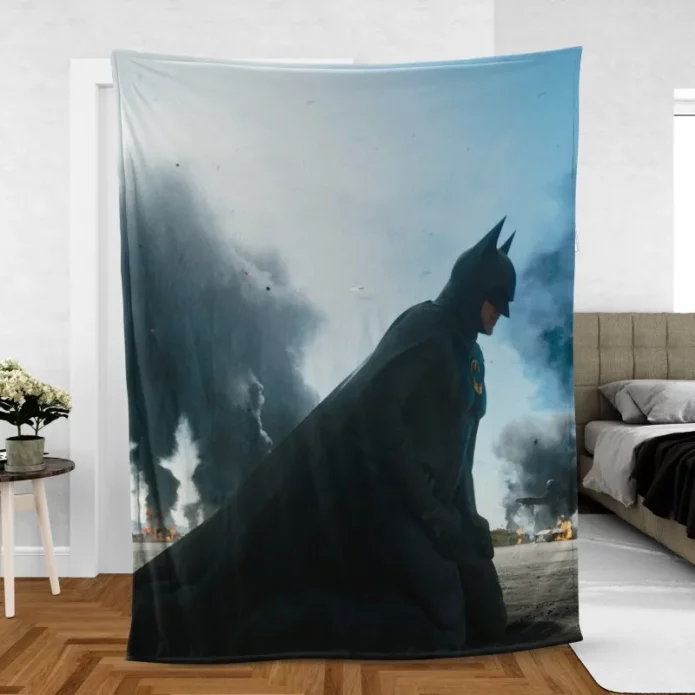 Batman Michael Keatons Flash Dc Fleece Blanket