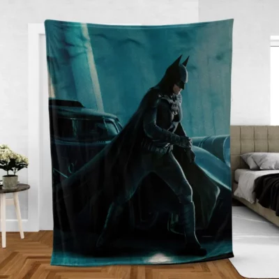 Batman in The Flash Time Challenge Fleece Blanket