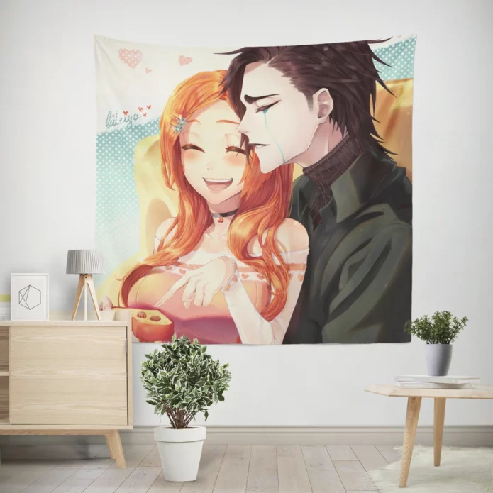 Bleach Orihime and Ulquiorra Destiny Anime Wall Tapestry