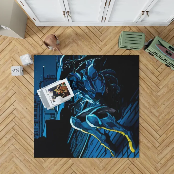 Blue Beetle Guardian of the City Rug