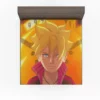 Boruto Uzumaki Naruto Spirited Heir Anime Fitted Sheet