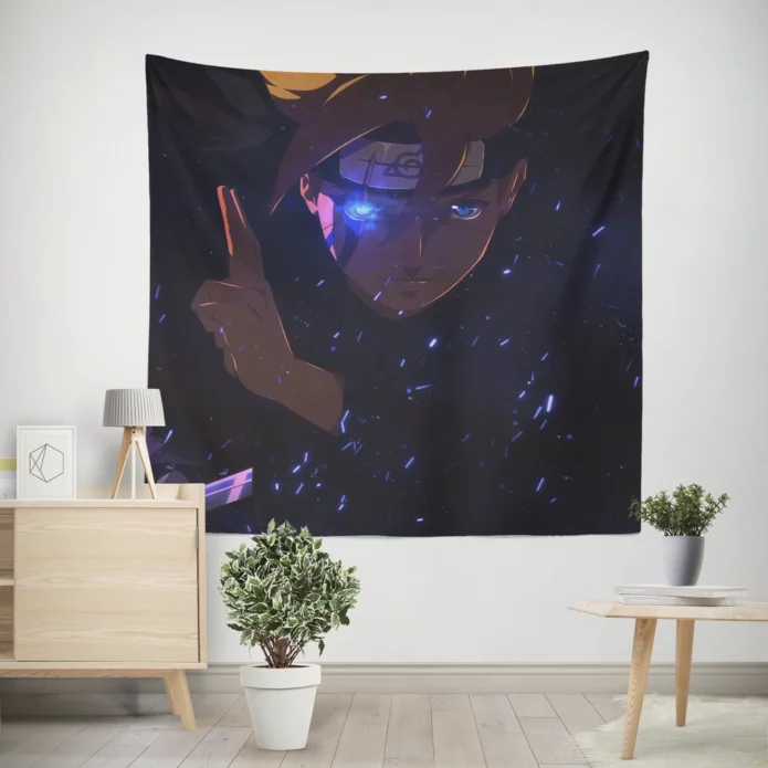 Boruto Uzumaki Sword-Wielding Hero Anime Wall Tapestry