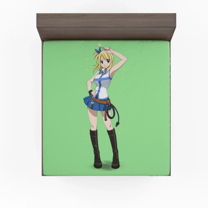 Captivating Lucy Fairy Tail Mage Anime Fitted Sheet