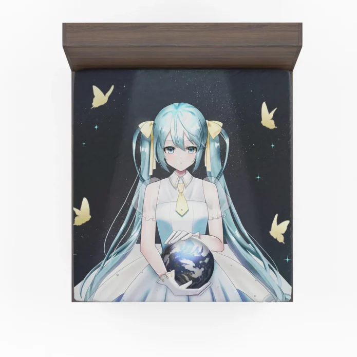 Celestial Echoes Anime Vocaloid Adventure Fitted Sheet