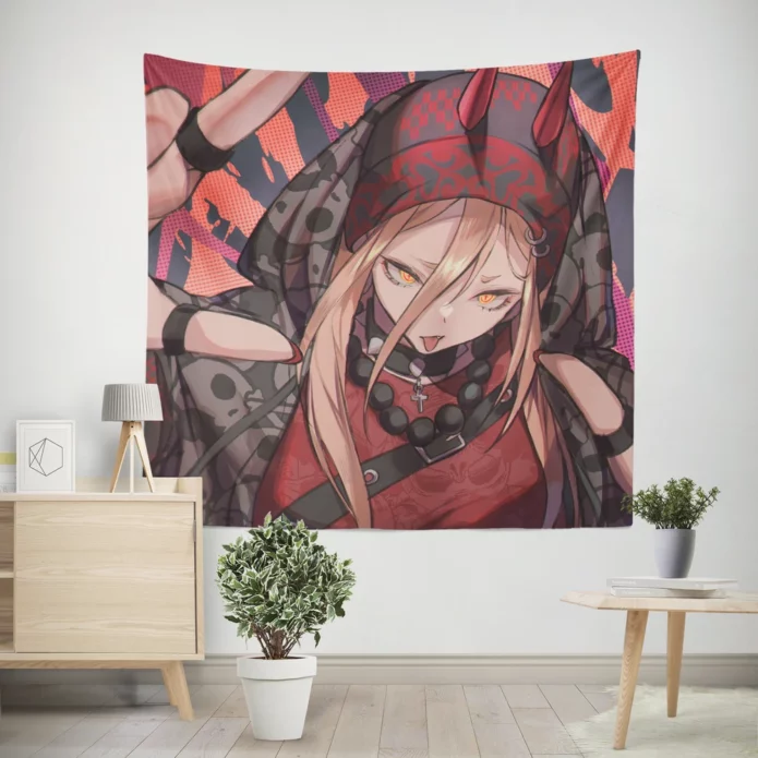 Chainsaw Man Makima Dark Manipulator Anime Wall Tapestry