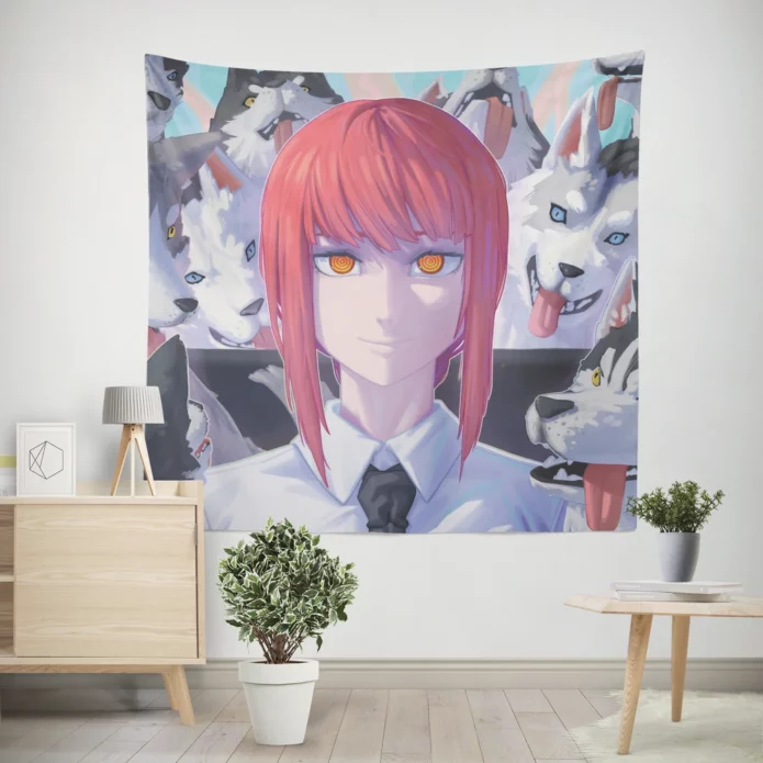 Chainsaw Man Makima Twisted Puppeteer Anime Wall Tapestry