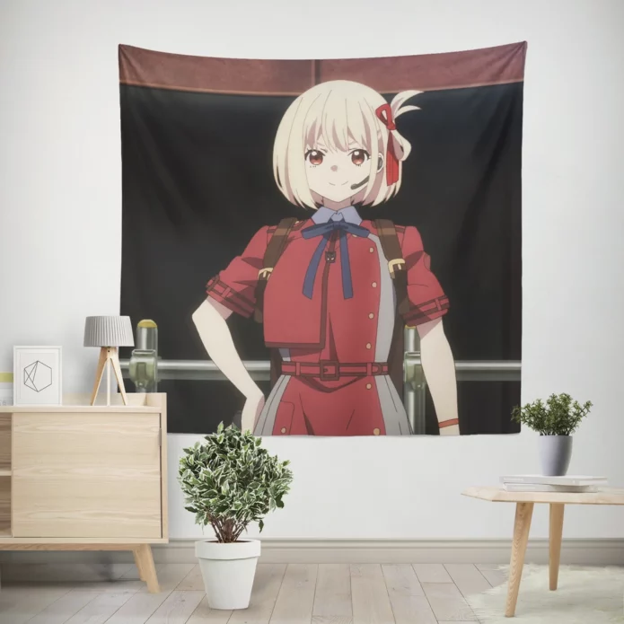 Chisato Nishikigi Lycoris Recoil Tale Anime Wall Tapestry