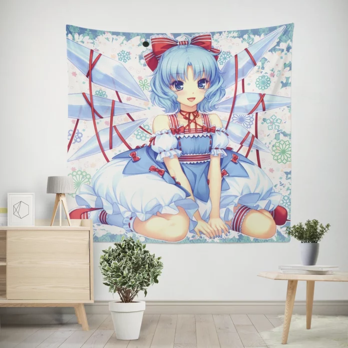 Cirno Icy Adventures Touhou Chronicles Anime Wall Tapestry