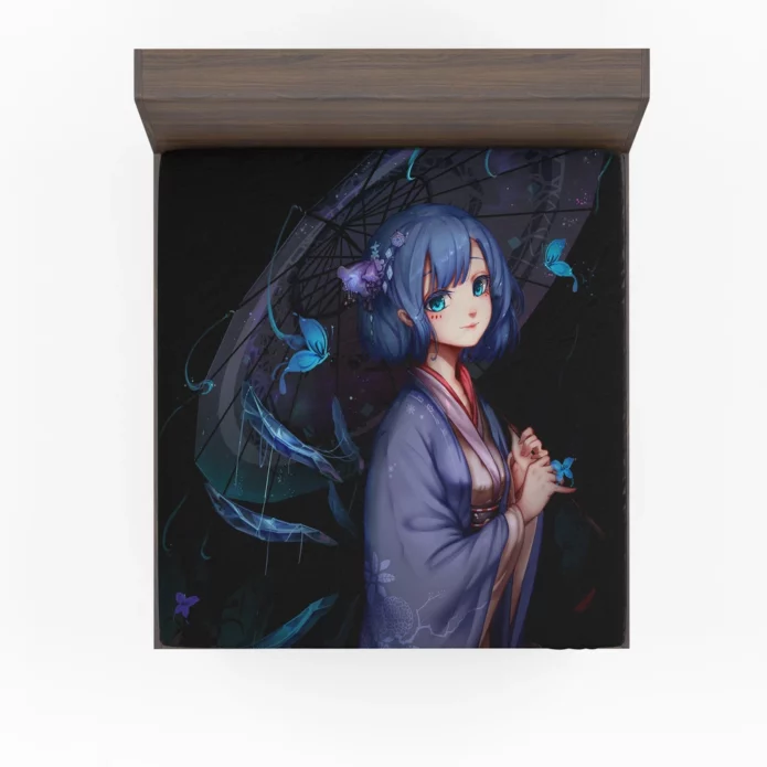 Cirno Touhou Ice Fairy Power Anime Fitted Sheet