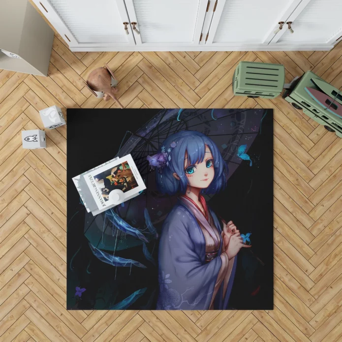 Cirno Touhou Ice Fairy Power Anime Rug