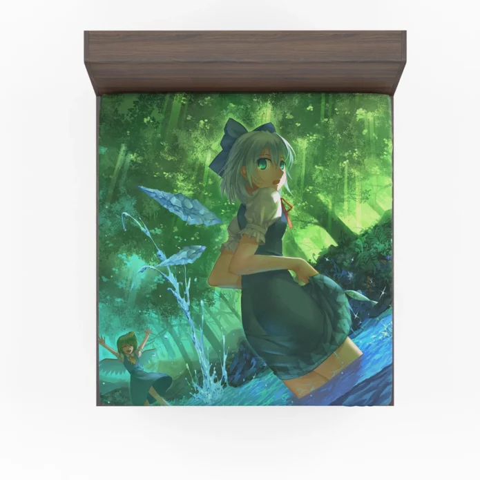 Cirno and Daiyousei Touhou Allies Anime Fitted Sheet