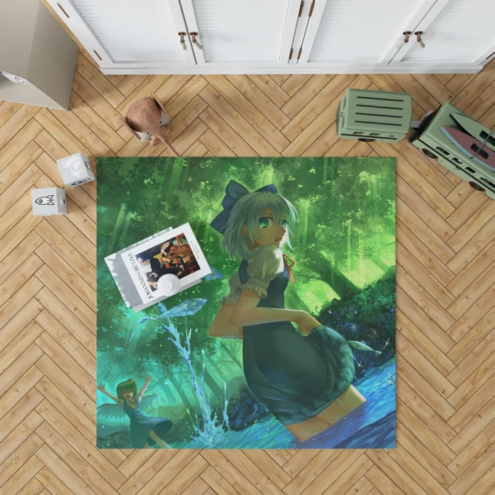 Cirno and Daiyousei Touhou Allies Anime Rug