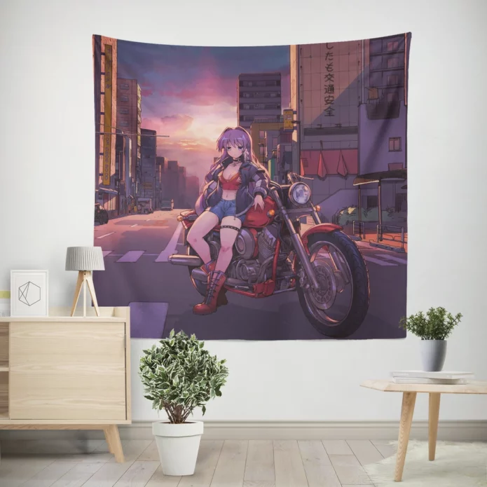 Clannad Kyou Fujibayashi Vibrant Heroine Anime Wall Tapestry