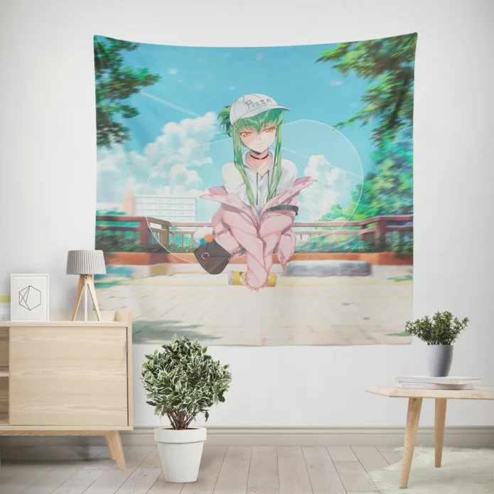 Code Geass CC Unknown Identity Anime Wall Tapestry