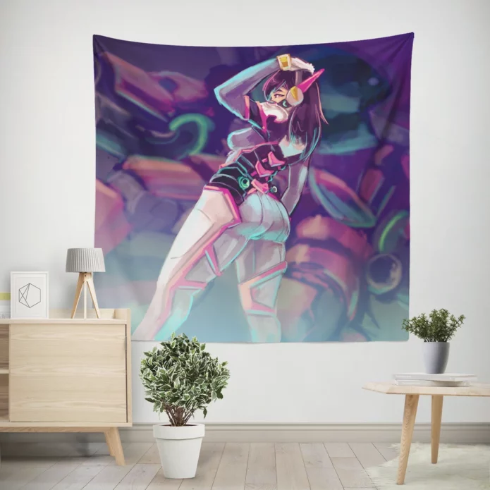 DVa Dominance Overwatch Ace Anime Wall Tapestry