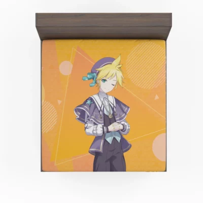 Dive into Len Kagamine Project Sekai Anime Fitted Sheet