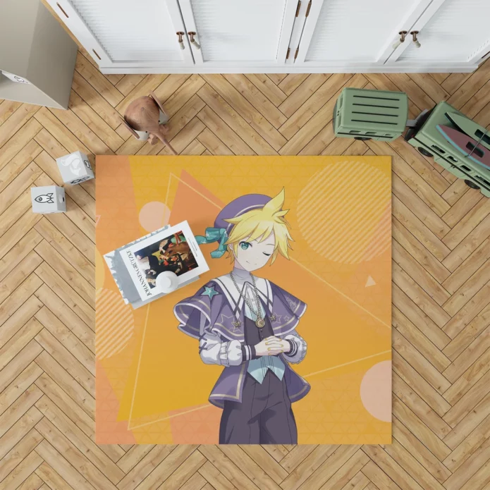 Dive into Len Kagamine Project Sekai Anime Rug