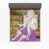 Emilia Re ZERO Courageous Embrace Anime Fitted Sheet