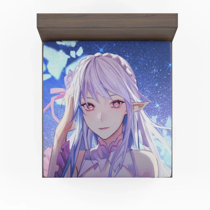 Emilia Re ZERO Fantasy Adventure Anime Fitted Sheet